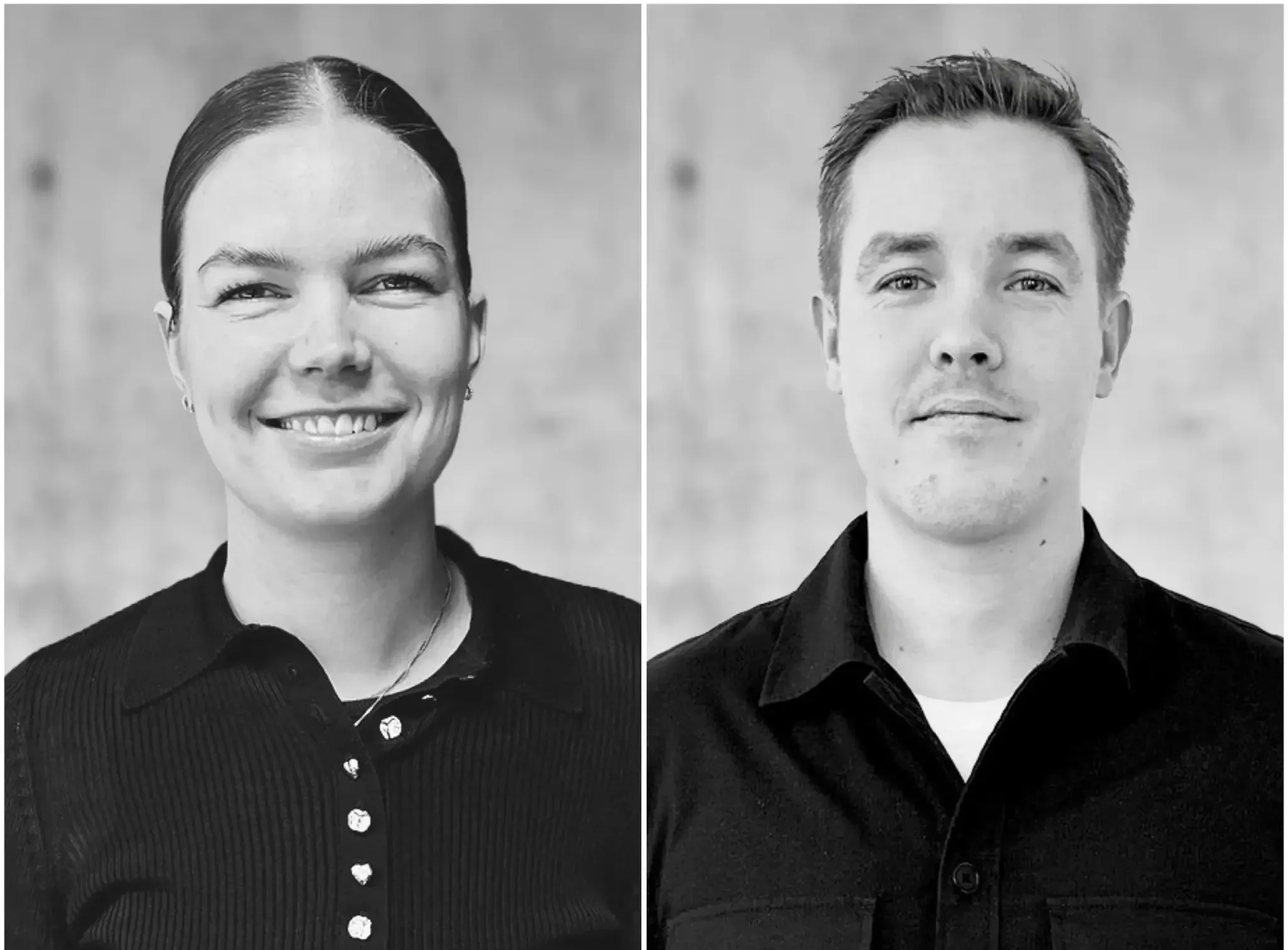 Nye entrepriseledere. Katrine Rafn Hollesen og Magnus Halkjær Kildegaard.